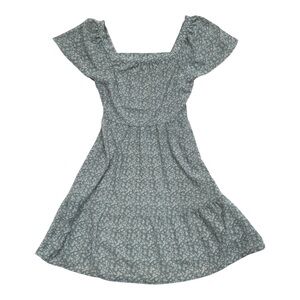 Monteau Los Angeles Blue Floral Dress - Size Medium